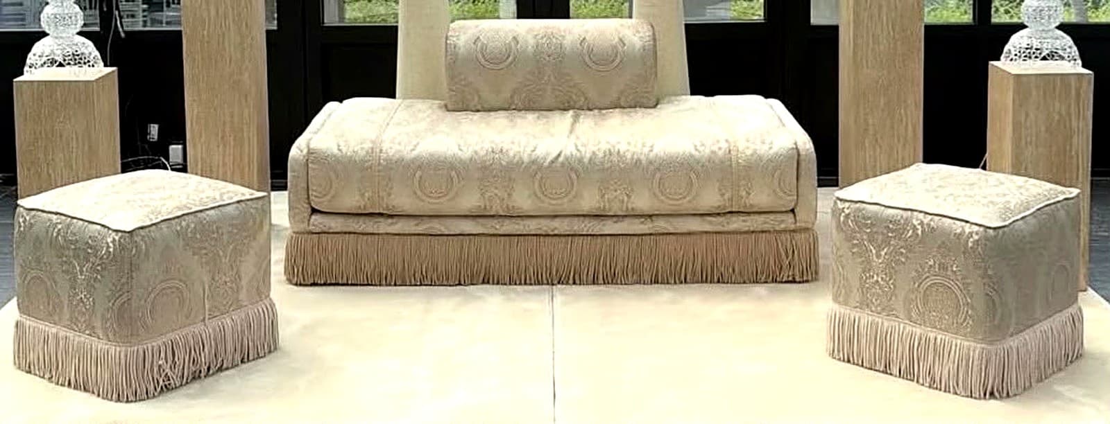 Trône Prestige — trône de mariage 1m60, décoration événementielle Siem Events Vilvoorde